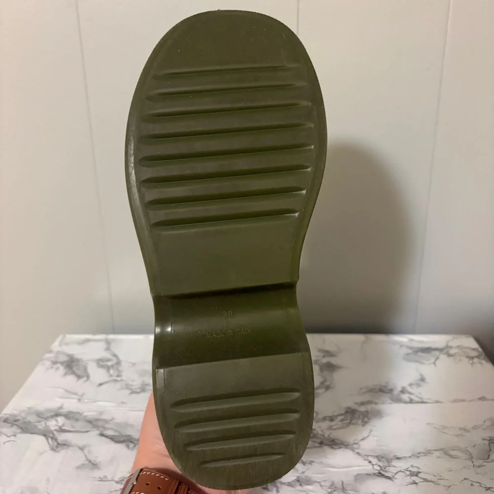 XOCOI Ankle Boots Olive Green Chelsea Boot Sustainable Rubber IT 38 US 8 Italy